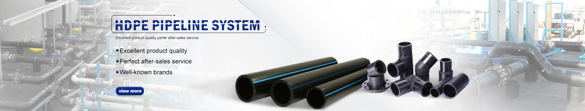 Pipa HDPE (Pipa Poly) Berwarna Hitam / Biru Untuk Penyediaan Air